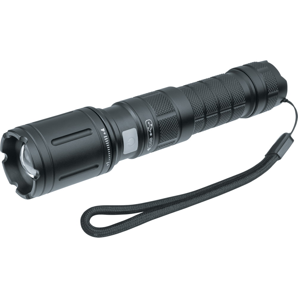 Navigator фонарь ручной NPT-P01-18650 алюм.1св/д CREE 10ВW, Li-ion 2Ah,5 реж,кабель USB д/зар