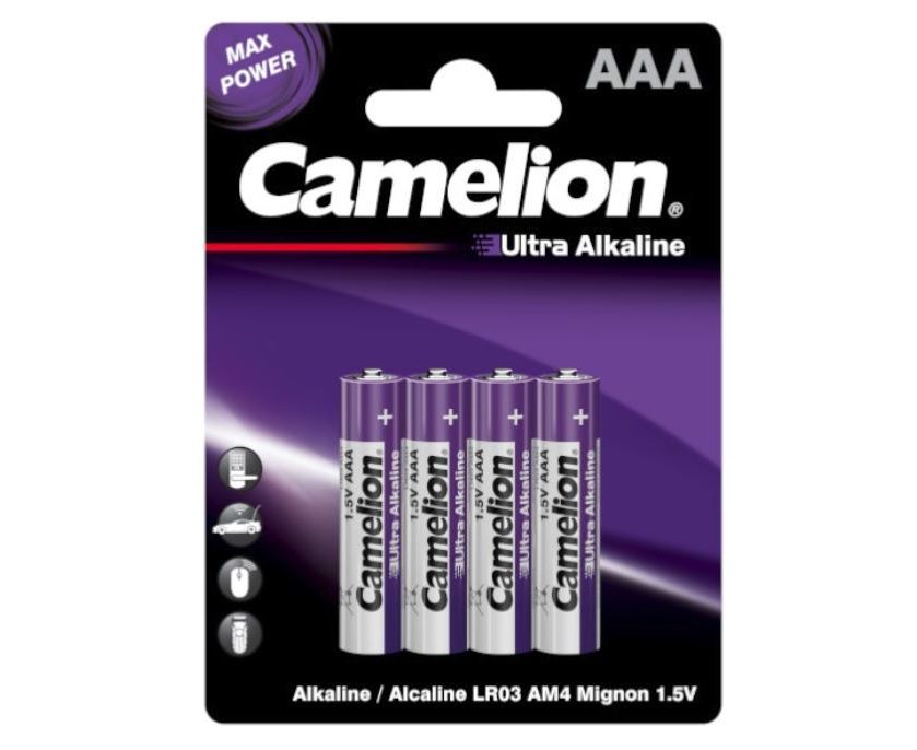 Мизинчиковые батарейки AAA Camelion Ultra Alkaline