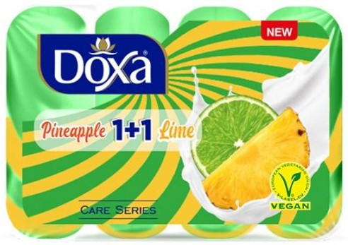 Мыло туалетное Beauty Lime&Pineapple 4х80гр Doxa