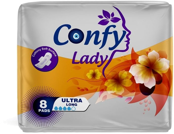 Прокладки ULTRA LONG, 8шт Confy Lady