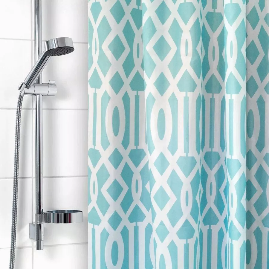 Шторка для ванны 180х180. Шторка для ванной из полиэстера. Стержень для ванны. 02228/2 Wp. 02228/2 PB.