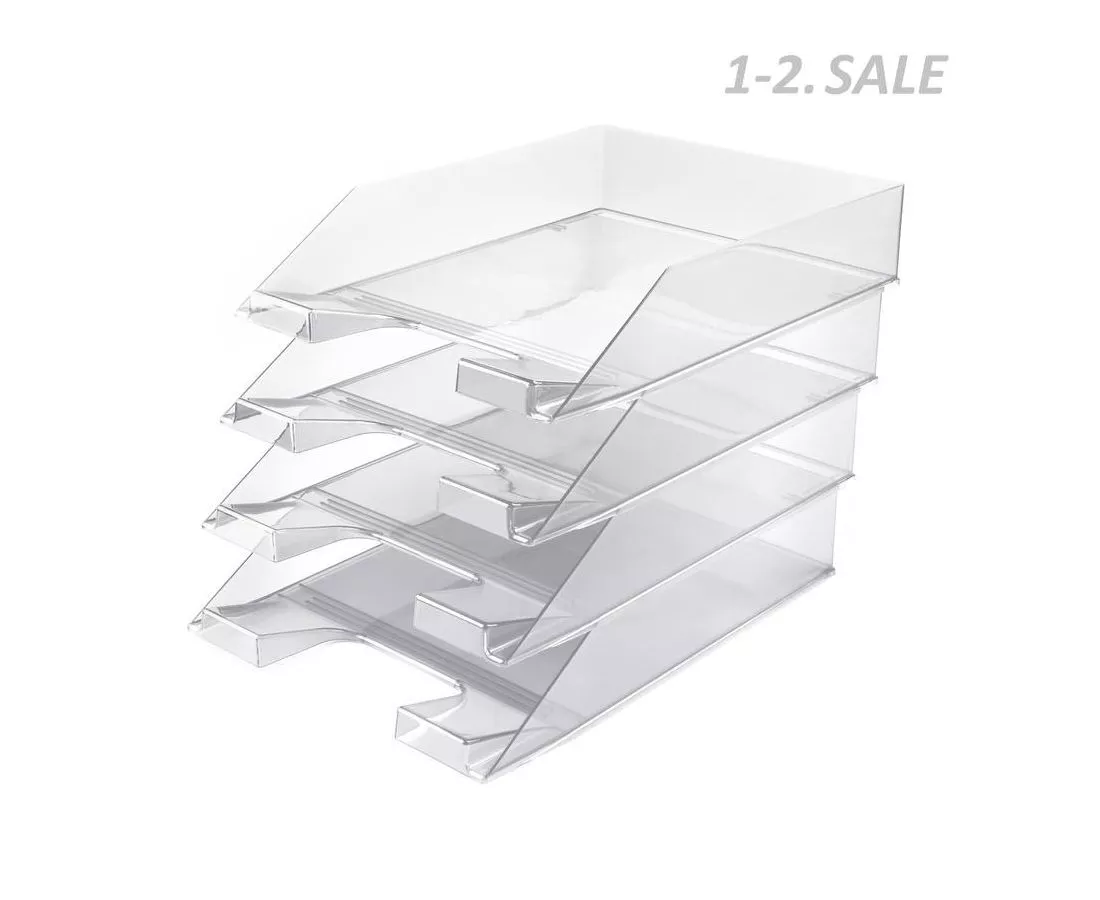 624277 (4 шт. Скрепки цветные с пластиковым покрытием. , в карт. Atlanta set. Блок белый.