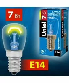 556429 - Uniel лампа накаливания для ночников E14 7W прозрачная IL-F25-CL-07/E14 (1)