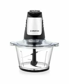 762897 - Измельчитель BRAYER 1404BR, 500Вт, емкость стекло 2л, 4 нерж.лезвия, вращение в обе стороны (1)