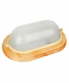 718747 - Camelion 1402D дерево/Клен св-к влагозащит. баня/сауна 120° IP54 60W E27 овал НБП 04-60-0011 УХЛ4 (1)