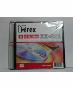 24416 - DVD+R Mirex 8x, 8,5Gb Slim DL (двухслойный) (1)