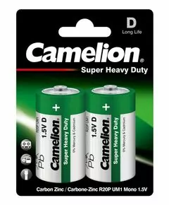 3807 - Элемент питания Camelion HEAVY DUTY Green R20/373 BL2 (1)