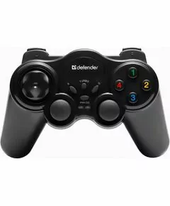 772731 - Беспроводной геймпад Game Master Wireless USB, радио, 12 кнопок, 2 стика, Defender, 64257 (1)
