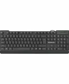 772954 - Клавиатура Element HB-190 USB RU,черный,полноразмерная, 1,5м, Defender, 45191 (1)