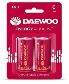 771693 - Элемент питания Daewoo Energy Alkaline LR14/343 BL2 (1)