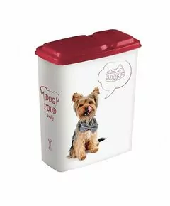 798560 - Контейнер для корма Собаки 2,3л пластик, бордовый 434211421 Lucky Pet/Бытпласт (1)