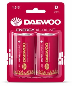 771694 - Элемент питания Daewoo Energy Alkaline LR20/373 BL2 (1)