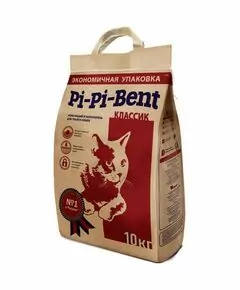727173 - Наполнитель для кош.туалета комкующийся (бентонит) Pi-Pi-Bent Classik 10 кг (1)