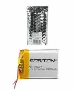 579464 - Ак-р Robiton Li-Po LP503040 550mAh 3.7V с защитой, 14075 (1)