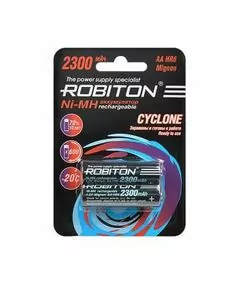677075 - Ак-р Robiton Cyclone One RTU R6 2300mAh 2300MH предзаряж. BL2, 15580 (1)