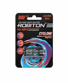 677077 - Ак-р Robiton Cyclone One RTU R03 800mAh 800MH предзаражBL2, 15585 (1)