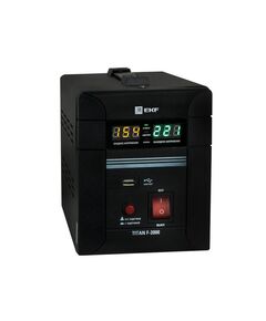 660618 - EKF PROxima TITAN стабилизатор напр. напольный 1500ВА/900Вт 2 роз.+USB stab-f-1500 (1)