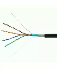 711485 - Cablexpert кабель FTP 4x2x0.52 мм, медный, кат.5e одножил., экран, 305 м, для внешней прокладки (1)