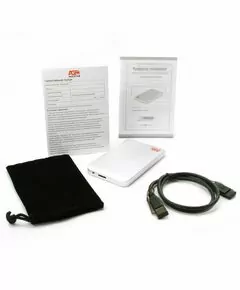 783831 - USB 3.0 Внешний корпус 2,5 SATA AgeStar 3UB2O1 (SILVER), алюминий, белый, 08304 (1)