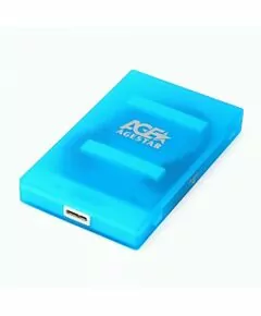 783836 - USB 3.0 Внешний корпус 2.5 SATAIII HDD/SSD AgeStar 3UBCP1-6G (BLUE) USB 3.0, пластик, синий, 13816 (1)