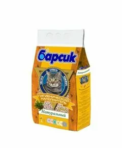 724258 - Наполнитель для кош.туалета древесный Барсик Натуральный 4,54л/2,6кг (1)