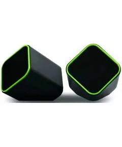 495686 - Акустическая система SmartBuy® CUTE, мощность 6W, USB, черно-зеленые (SBA-2580)/60 (1)