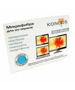 710674 - Konoos KT-1 Салфетка из микрофибры для ЖК-телевизоров 20 х30 см (1)