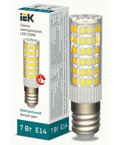 815556 - IEK Лампа LED CORN капсула 7W(665lm) 230В 4000К керамика E14 66x16 LLE-CORN-7-230-40-E14 (1)