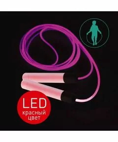 818401 - Camelion скакалка гимнастическая со световым эффектом J2LED 10lm красная 2.8м 2xAA не в/к (1)