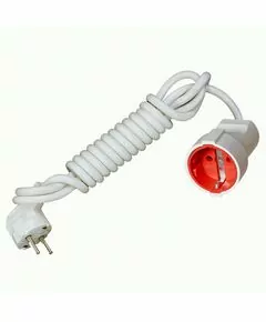821279 - AY-KA (АЙКА) сет. удл. ПВС 3х1 1 роз. 5м 16А 250В (земля) белый (Турция) 7711705 (1)