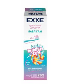 829152 - Детская зубная паста EXXE с кальцием Бабл гам 75 мл (с 6 лет) (1)