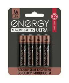 826312 - Батарейка алкалиновая Energy Ultra LR03/4B (АAА) 104406 (1)