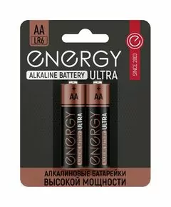 826313 - Батарейка алкалиновая Energy Ultra LR6/2B (АА) 104403 (1)