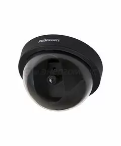 610128 - PROCONNECT Муляж видеокамеры внутр.уст. купольная (черная) миг.кр.LED 2хAA+шурупы+наклейка 45-0220 (1)