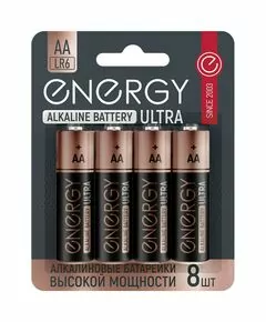841076 - Батарейка алкалиновая Energy Ultra LR6/8B (АА) (цена за шт) 104980 (1)