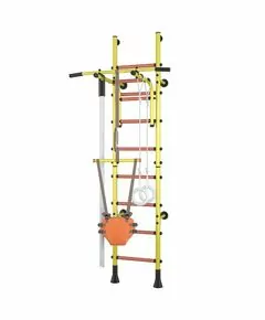 835288 - Детский спортивный комплекс Polini Sport Turbo, пристенный, желтый (мест 1) (1)