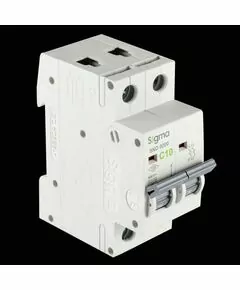 852682 - SIGMA Electric автоматический выкл. SND6000 2P 10A 6кА х-ка C 6SM210C (ТУРЦИЯ) (1)