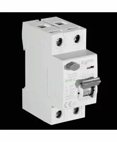 852793 - SIGMA Electric выкл. дифферинциальный (УЗО) ВДТ SHM-2 2P 25A 30мА, тип AC, 6кА SHM2025030 (ТУРЦИЯ) (1)