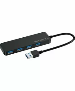 859431 - USB Концентратор HARPER HUB-04P Black H00003291 (1)