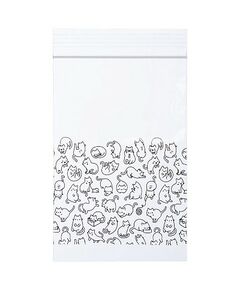 859280 - Пакеты для заморозки и хранения с защелкой Zip-Lock 10*17см,(0,4л),50шт,пакет,102850/ Рыжий кот (1)