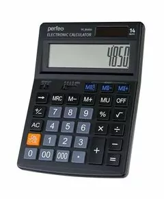 862938 - Perfeo калькулятор PF_B4850, бухгалтерский, 14-разр., черный (1)