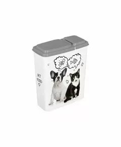 860854 - Контейнер для корма кошек/собак 2,3л пластик, серый 434211411 Lucky Pet/Бытпласт (1)