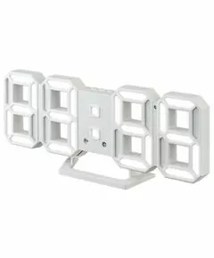 863984 - Perfeo LED часы-будильник LUMINOUS 2, белый корпус / белая подсветка (PF-6111) (1)