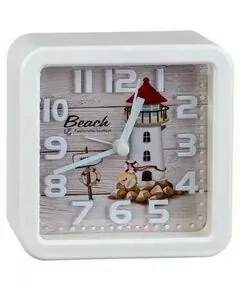 864012 - Perfeo Quartz часы-будильник PF-TC-009, круглые диам. 15,3 см, подвес на стену, маяк (1)