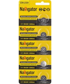 200836 - Элемент питания Navigator CR1220 BL5 94778 (1)