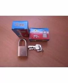 318226 - AST 30мм замок навесной, никель 306А (1)