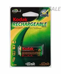 680664 - Ак-р KODAK аккумулятор AAA/R03 850mAh Ni-MH BL2 ЗАРЯЖ (1)