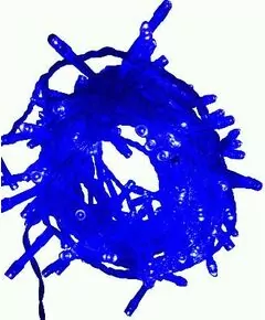 761074 - Ecola гирлянда-нить ул. 200LED Синяя, 15м, 8 реж., прозр.провод с вилкой 220V IP44 N4YB15ELC (1)