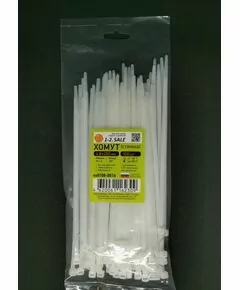 765489 - 1-2.SALE хомут (стяжка) нейлон (PA6.6) 3,6х200 белый (уп. 100шт, цена за ШТУКУ) ex0108-0010 (РФ) (1)