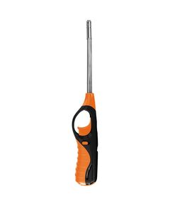 735410 - Зажигалка газовая BBQ ECOS 88С-O, с газом, с защитой от ветра, оранжевая с черным 157824 (1)